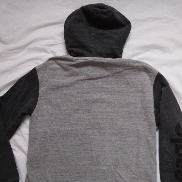 American Eagle Outfitters USA 1977 Gray Hoodie Pullover Spell Out Mens Medium - Picture 14 of 14